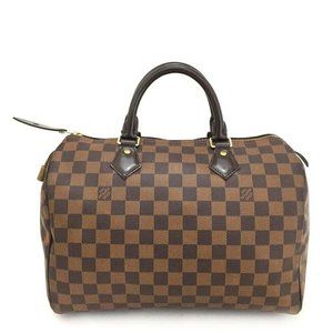 💯 Auth Louis Vuitton Damier Speedy 30 Hand Bag